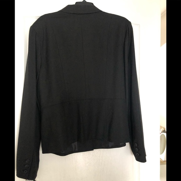 Halogen Pleated Jacquard Suit Jacket Black Combo - Picture 3 of 12